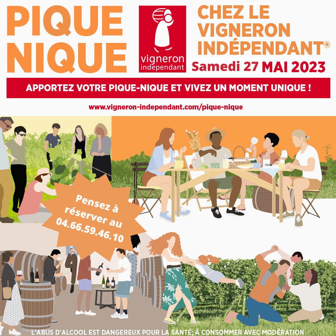 Pique-nique chez les Vignerons Indépendants – Samedi 27 Mai 2023