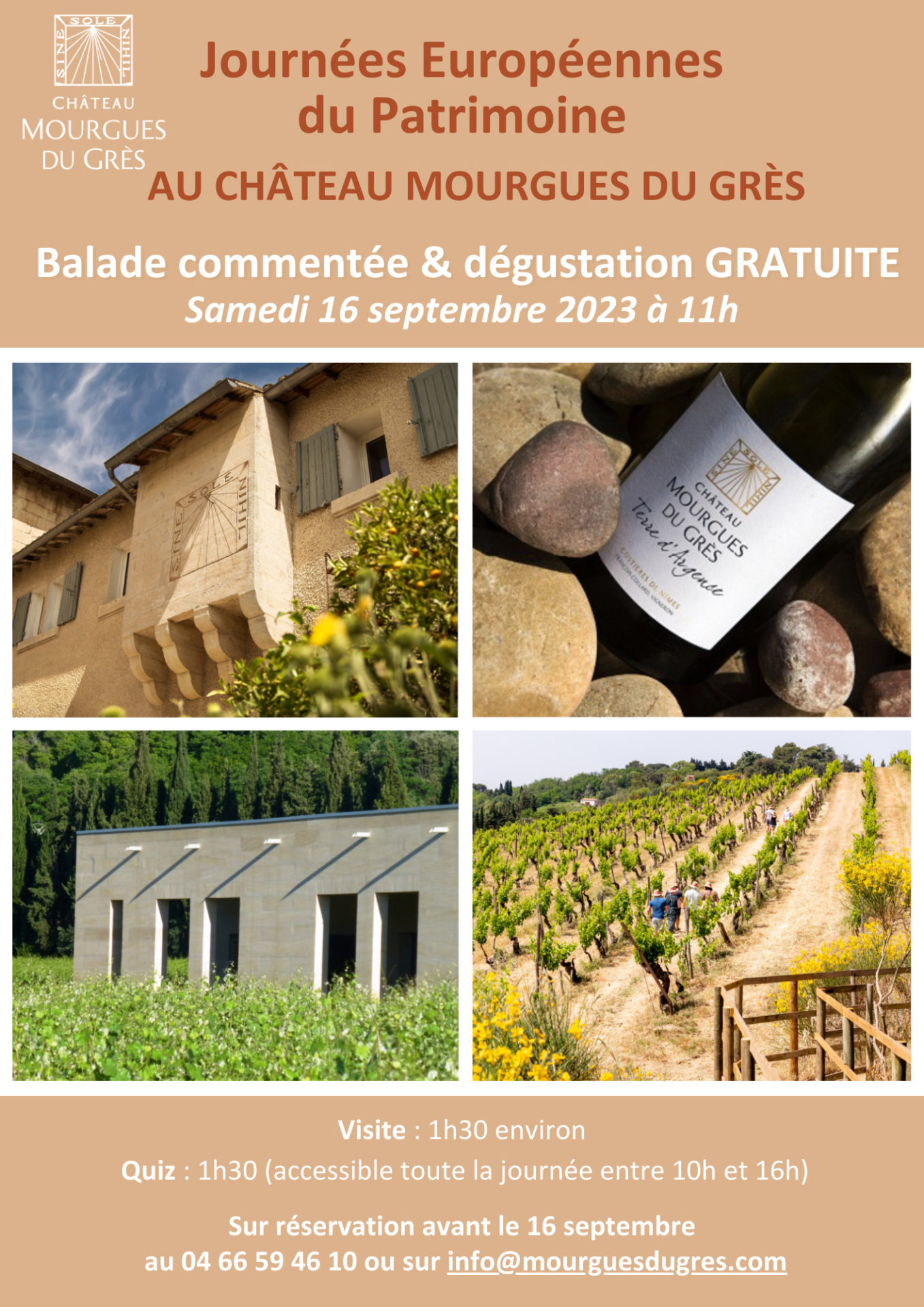 Journée du patrimoine – Samedi 16 Septembre 2023