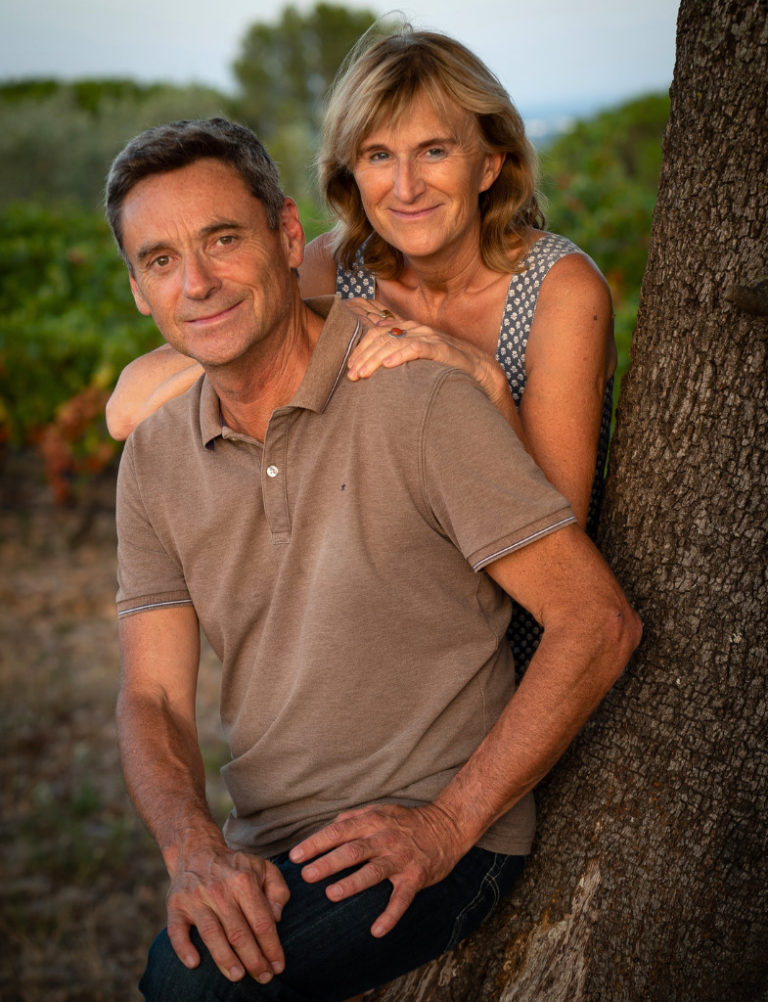 François et Anne Collard, vignerons au Château Mourgues du Grès