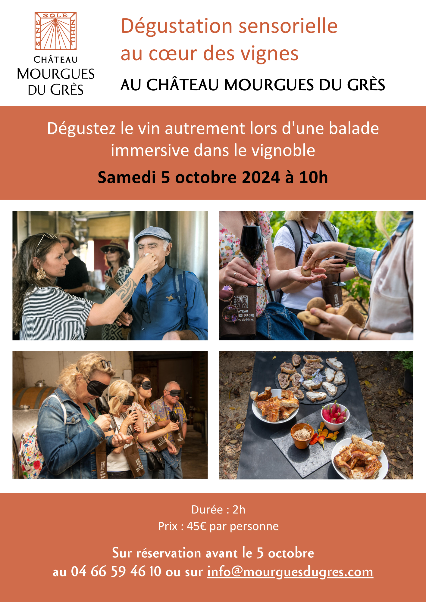 Dégustation sensorielle au cœur des vignes – Samedi 5 octobre 2024