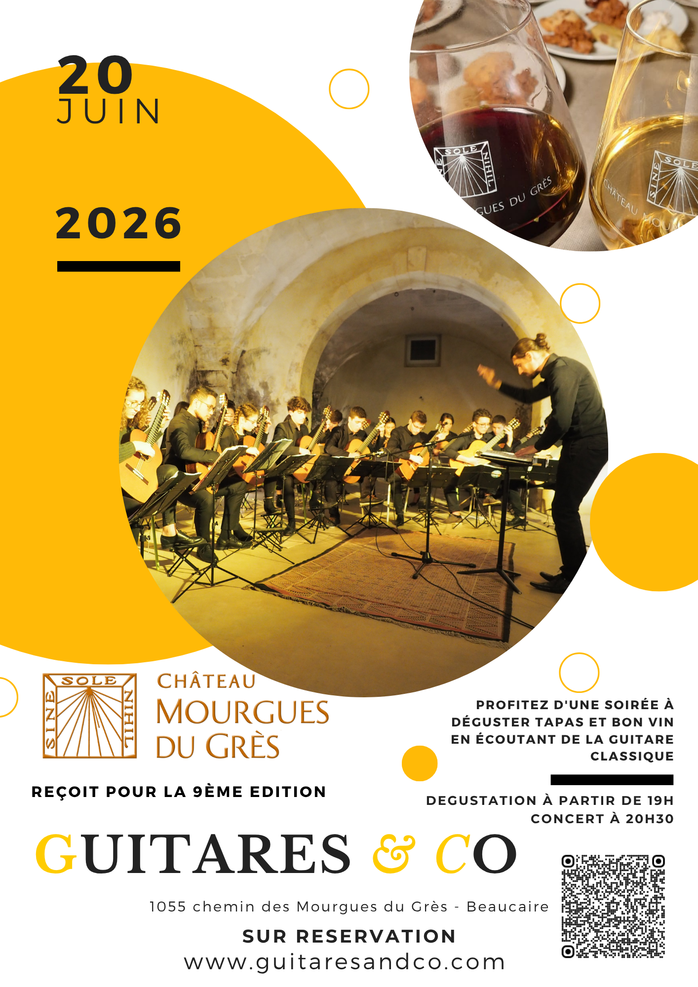 Concert Guitares & Co – 20 juin à partir de 19h30